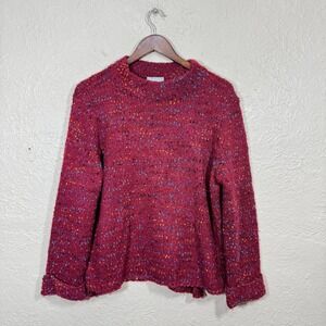 habitat Sweater Med Chunky Knit Confetti Pullover Clothes to Live In Boho 89056
